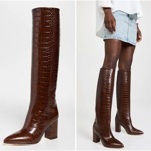 Paris Texas Tall Stacked Heel Boots